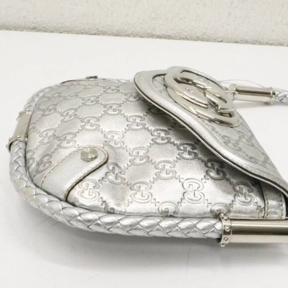 Gucci Small Signature Britt Tassel Shoulder Bag - Silver - Picture 8 of 15